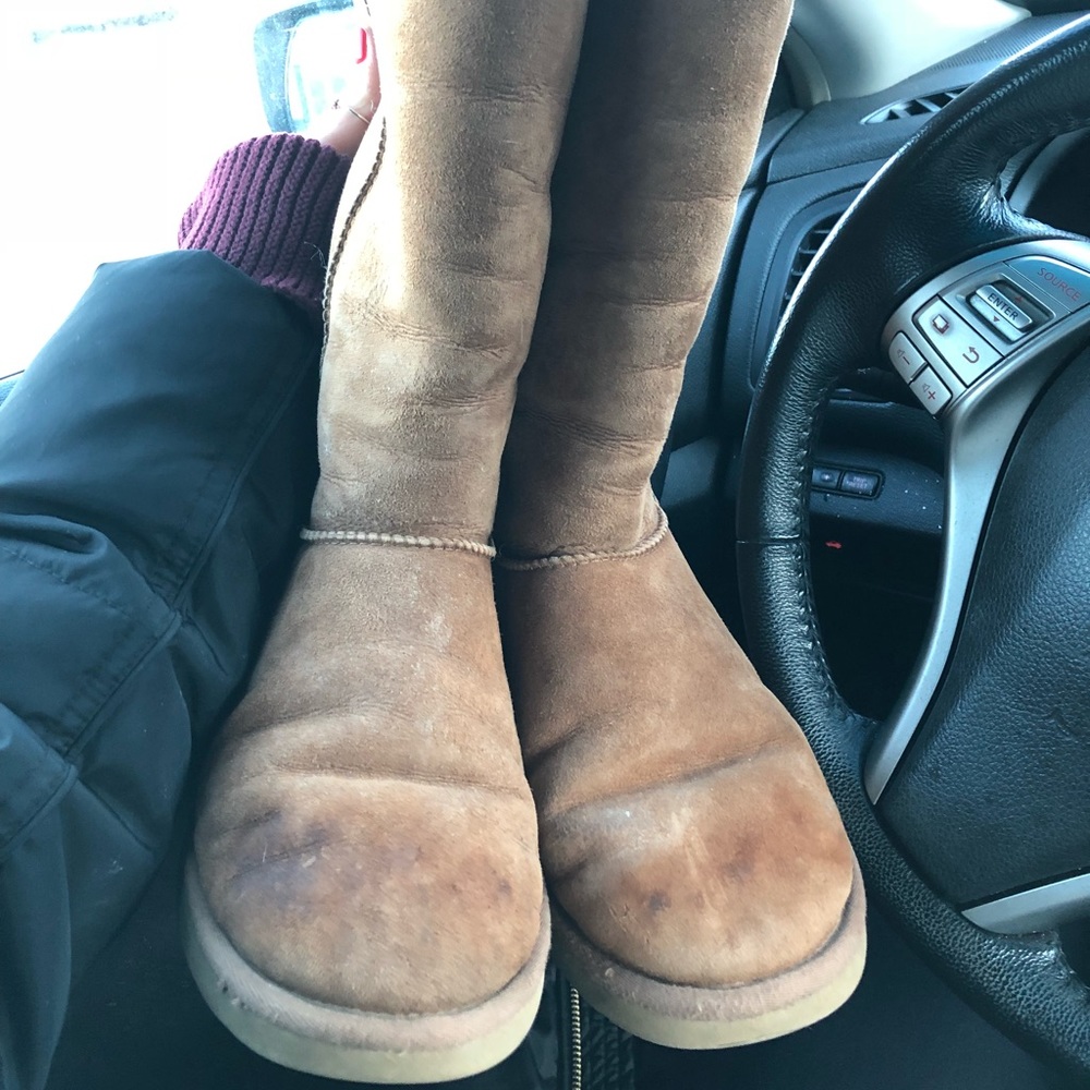 Tall chestnut ugg boots
